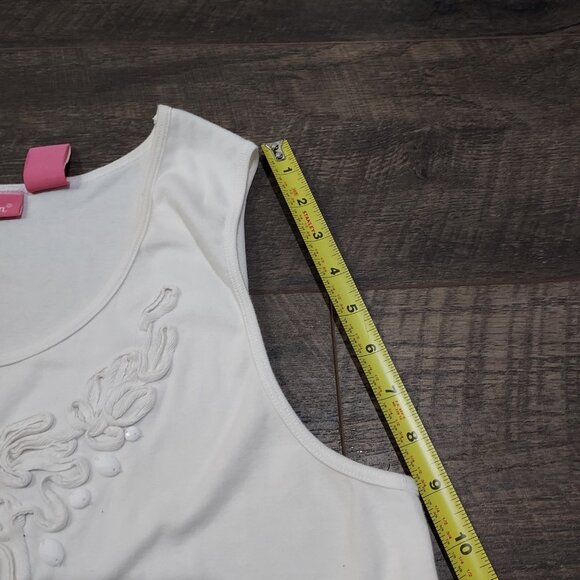 Sleeveless Summer Tank Woman Within Casual Dressy Top 1X Cotton 100% - Picture 4 of 9